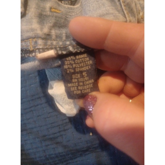 Womens Vintage Y2K Angels Mini Pleated Hem Denim Jean Skirt Size 5 - Picture 4 of 4